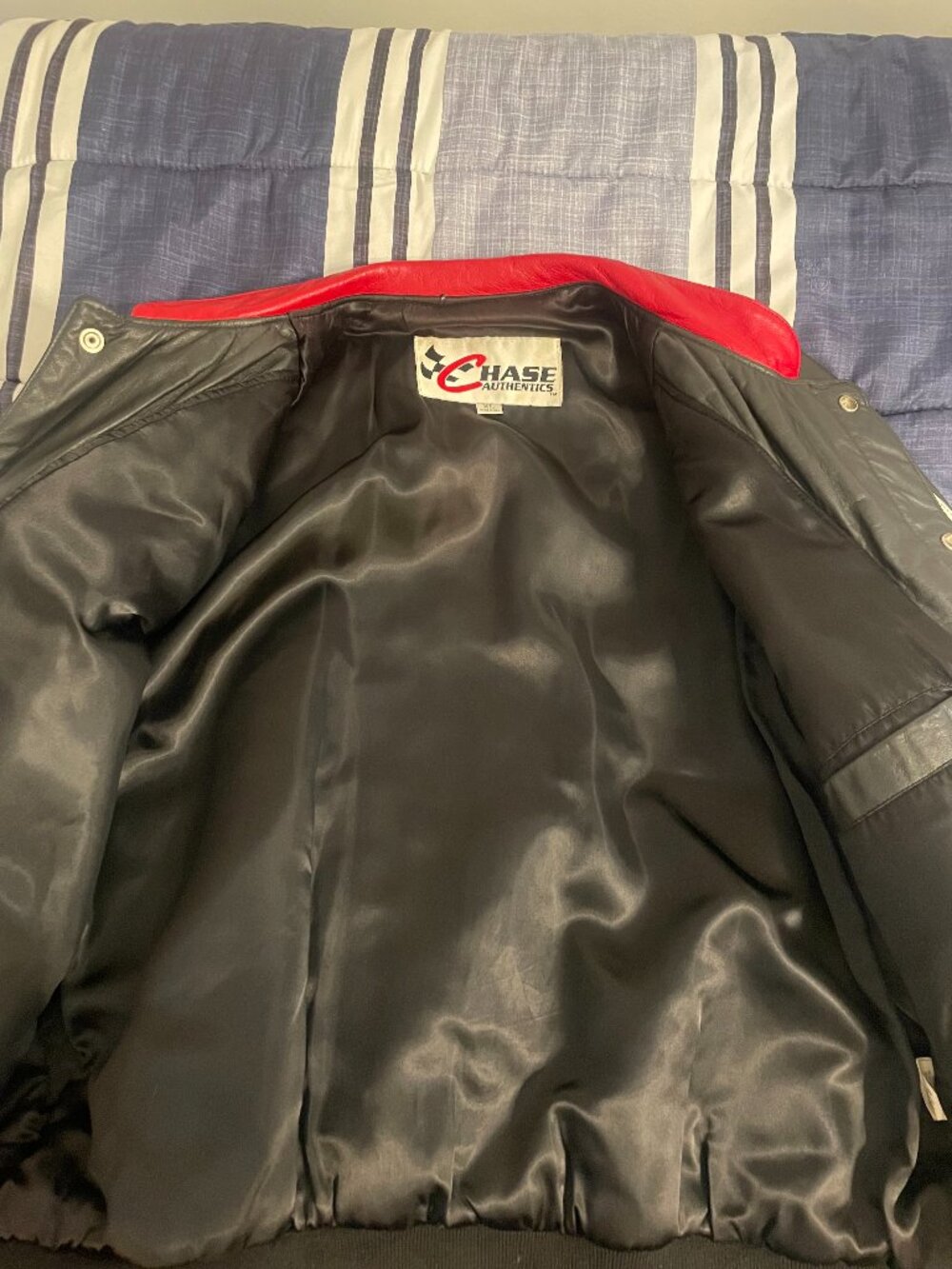 Leather Racing Jacket. - Picture 3 of 4